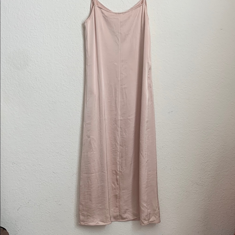 nap loungewear side slit blush midi‎ dress size M NWT